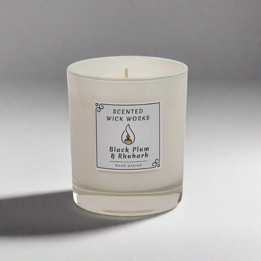 candle black plum and rhubarb