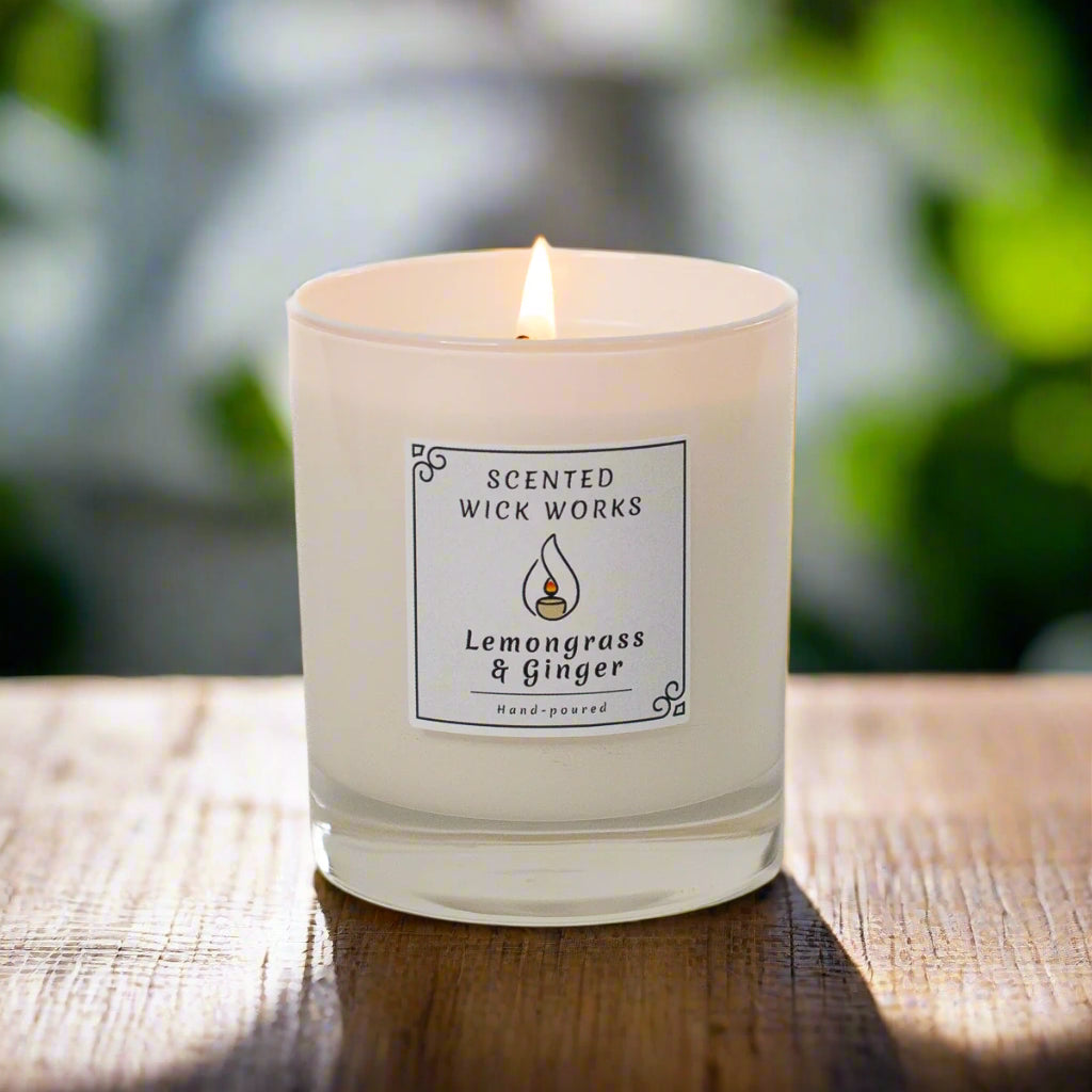 candle lemongrass and ginger