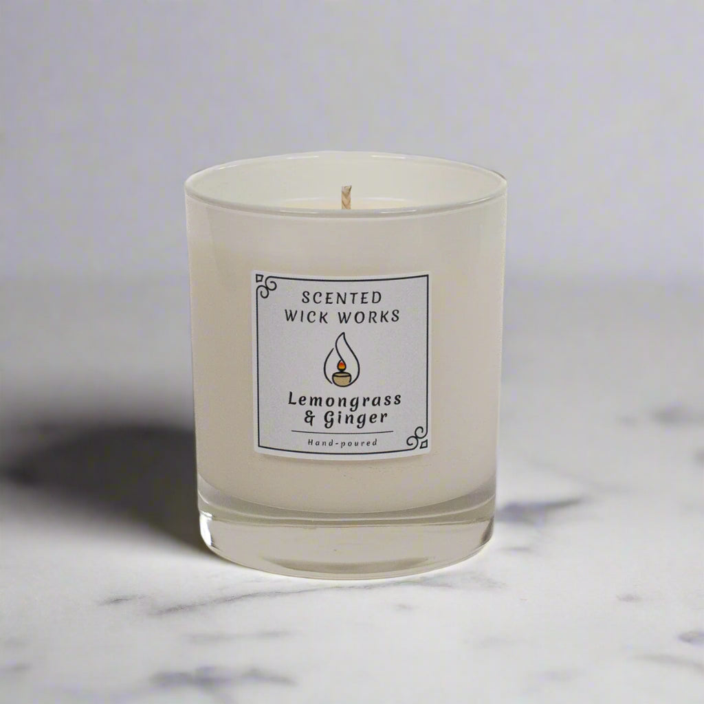 candle lemongrass and ginger