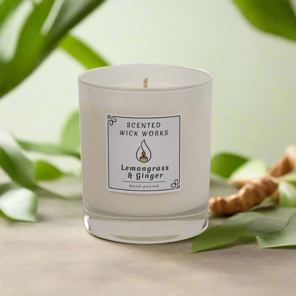 candle lemongrass and ginger