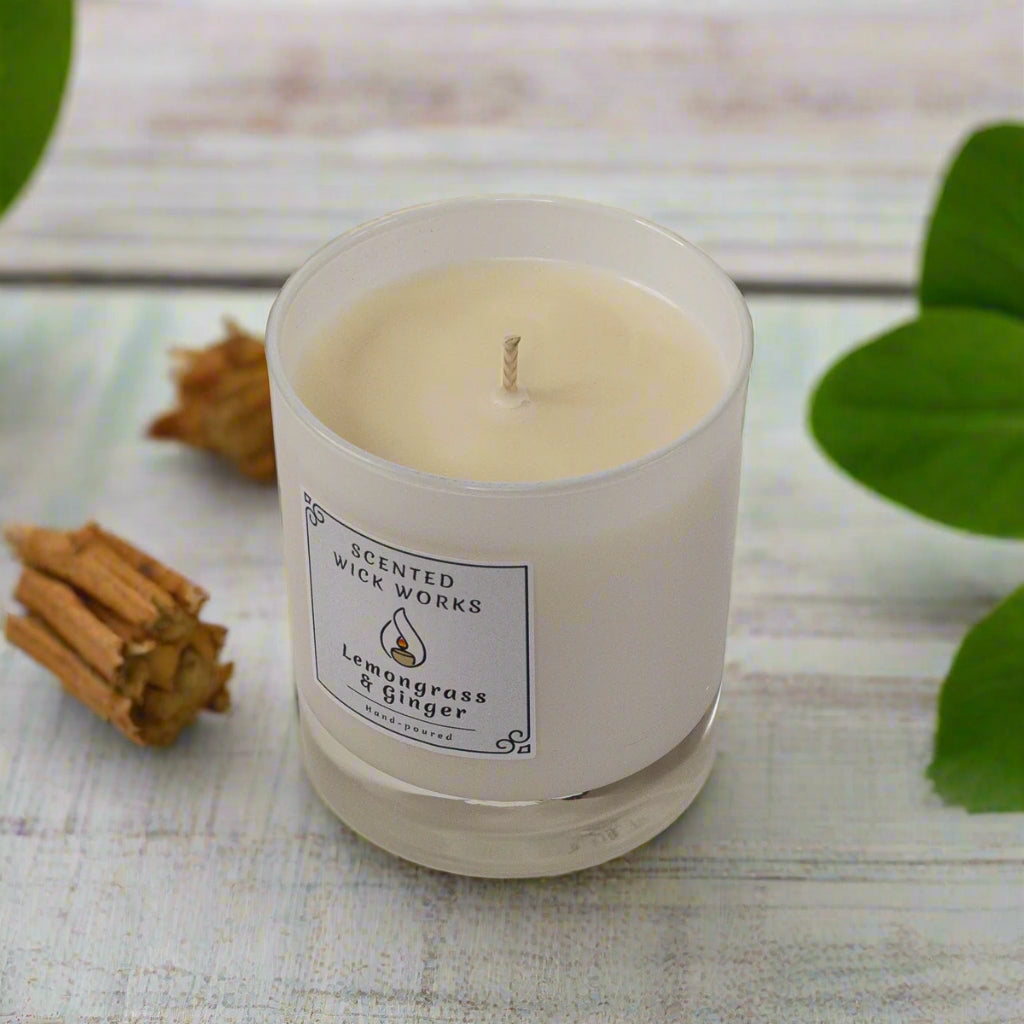 candle lemongrass and ginger