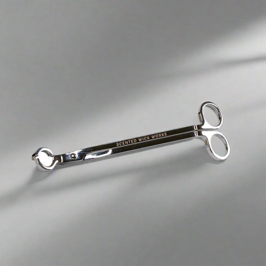 candle wick trimmer in chrome