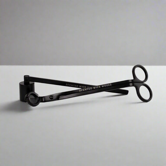 candle wick trimmer and snuffer in black