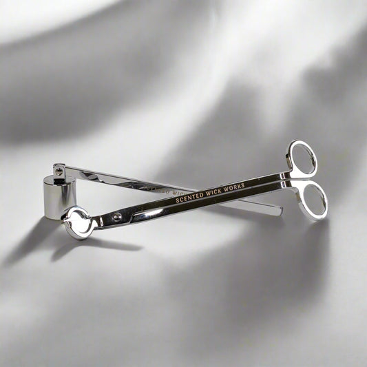 candle wick trimmer and snuffer in chrome