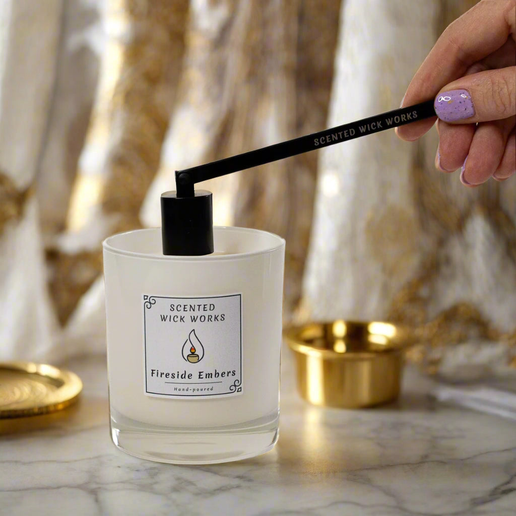 snuffing candle wick