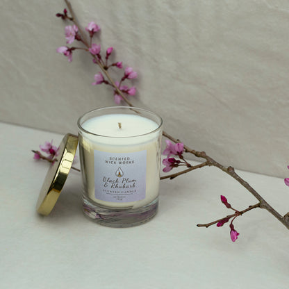 black plum & rhubarb 20cl scented candle