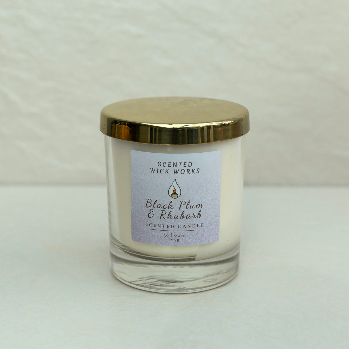 black plum & rhubarb 20cl scented candle