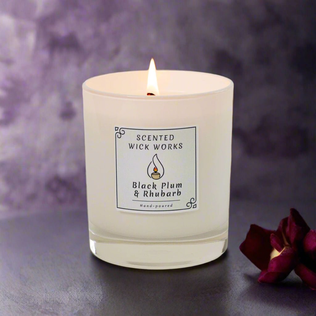 candle black plum and rhubarb