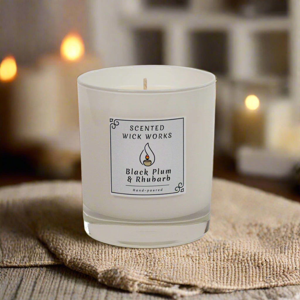 candle black plum and rhubarb