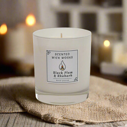 candle black plum and rhubarb