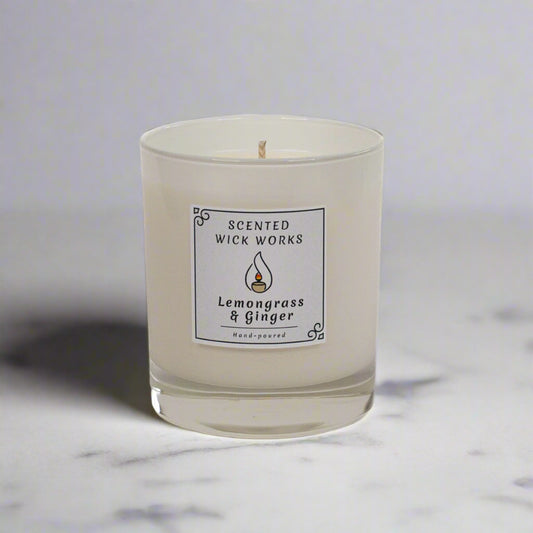 candle lemongrass and ginger