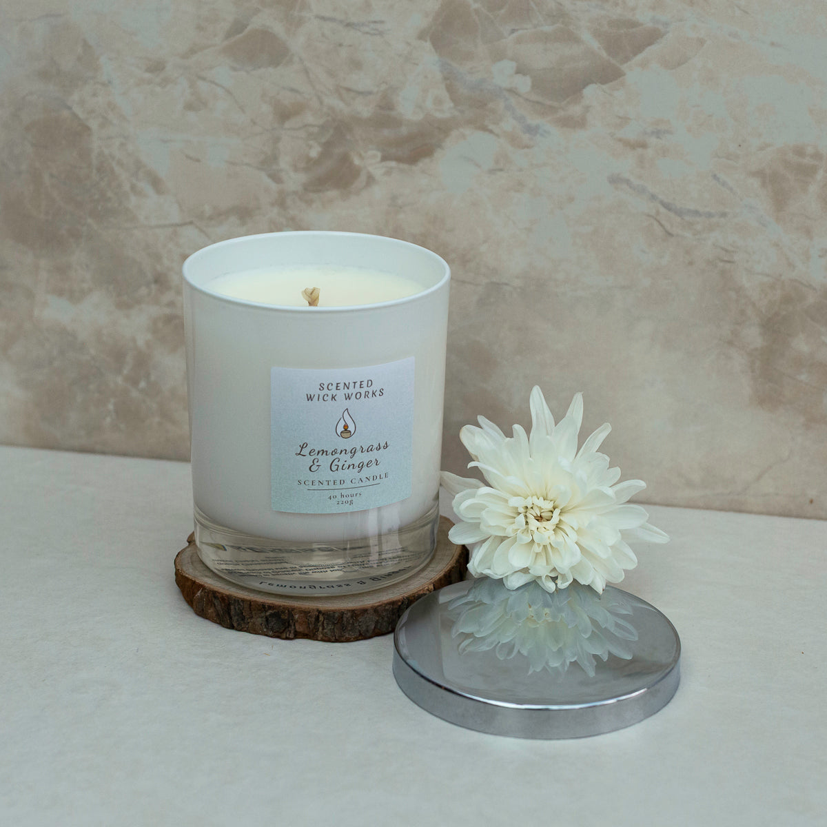 lemongrass & ginger 30cl scented candle