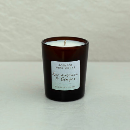 lemongrass & ginger votive scented candle