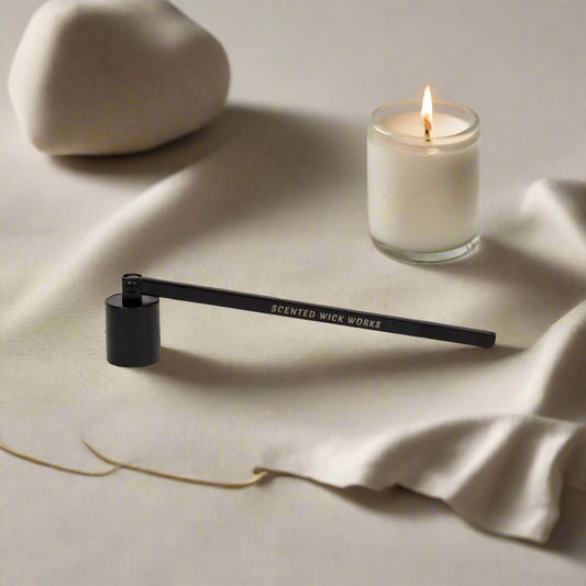 candle wick snuffer in black