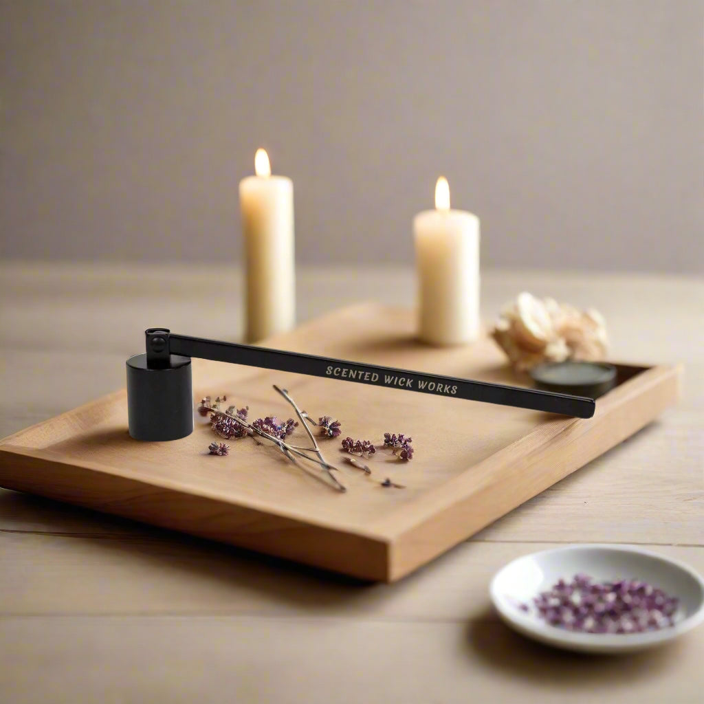 candle wick snuffer in black