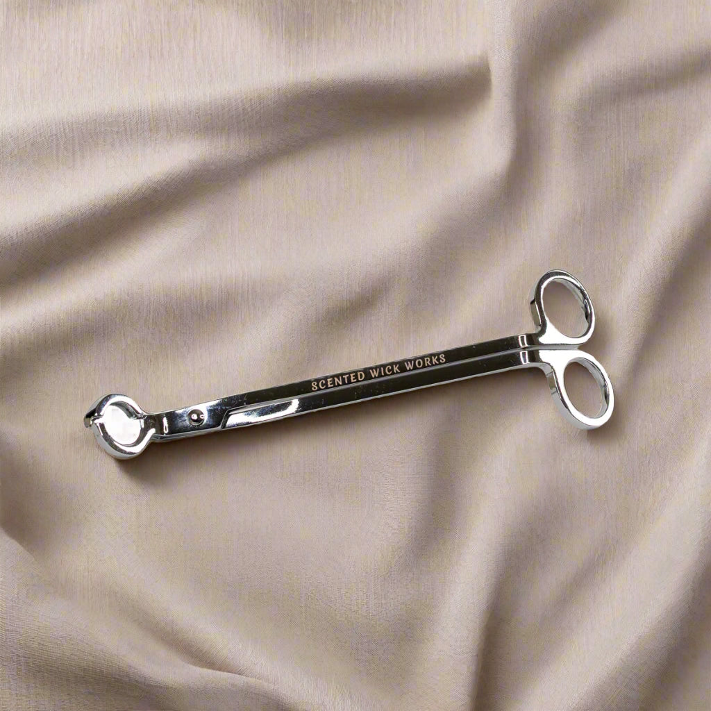 candle wick trimmer in chrome
