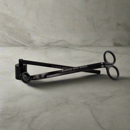 candle wick trimmer and snuffer in black