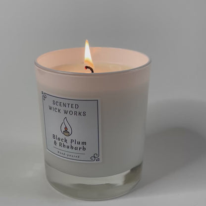 candle black plum and rhubarb