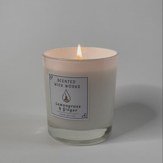 candle lemongrass and ginger
