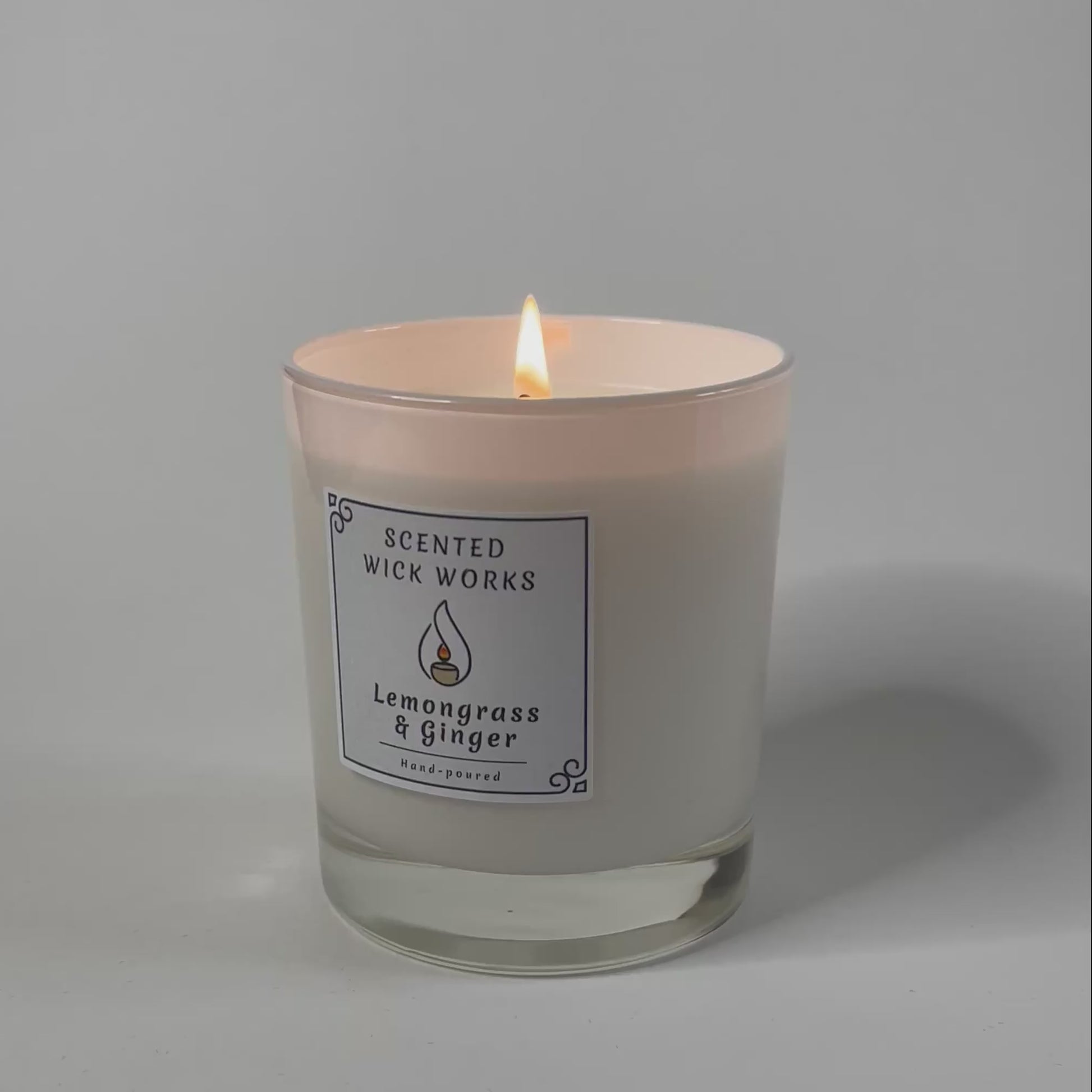 candle lemongrass and ginger