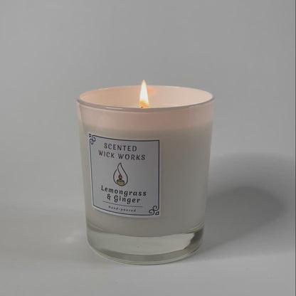 candle lemongrass and ginger