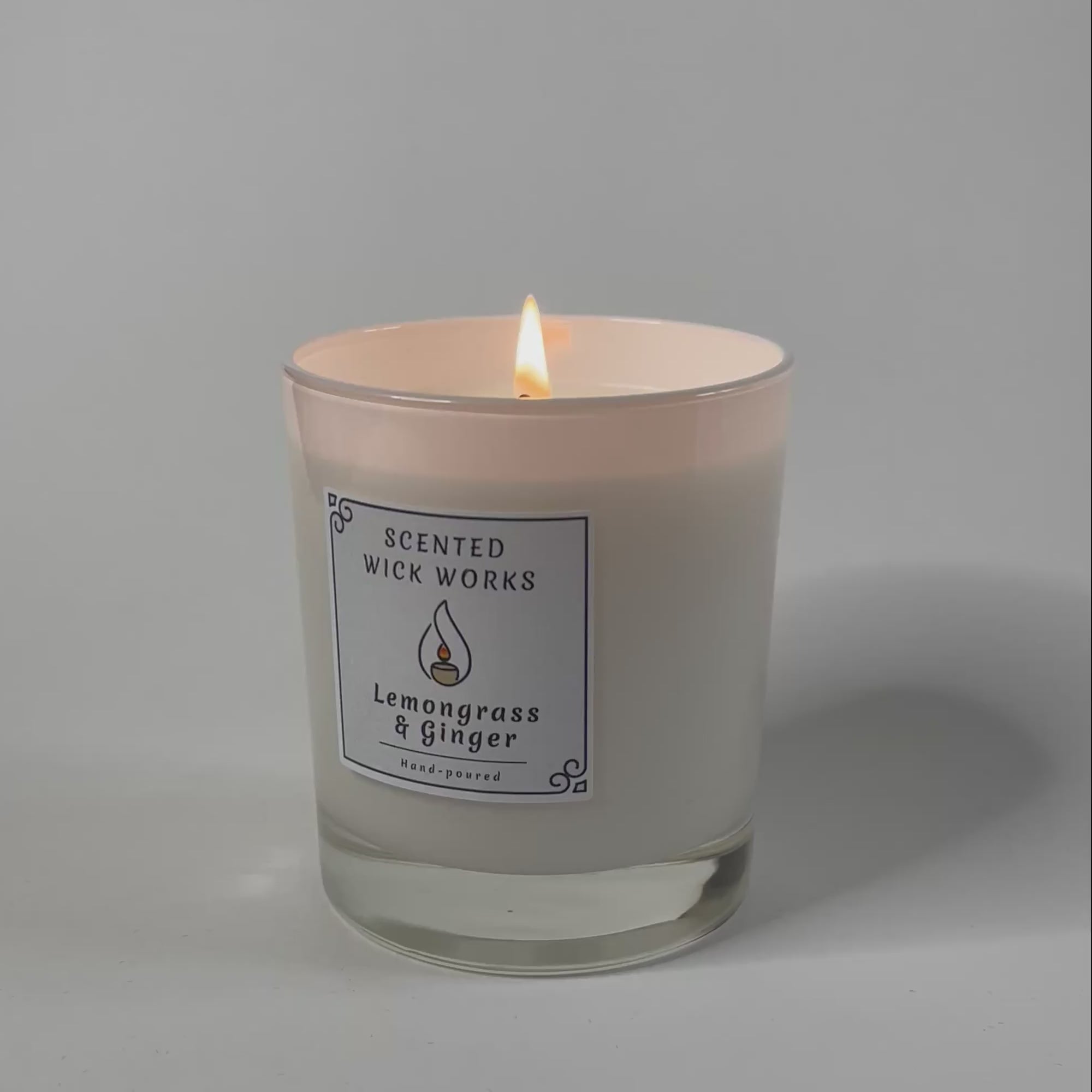 candle lemongrass and ginger